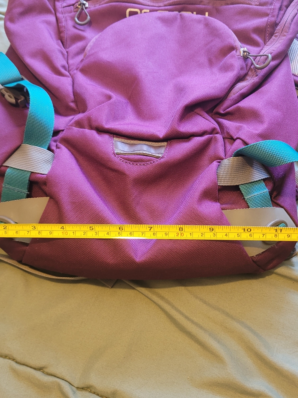 OSPREY Flap Jill Women's Purple Backpack with Teal Accents 20ltr Daybag Laptop - Picture 4 of 12
